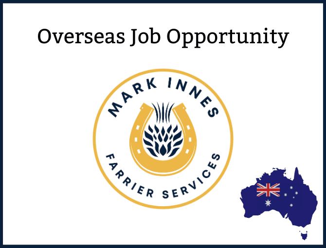 Overseas Job Opportunity Mark Innes Farrier Services